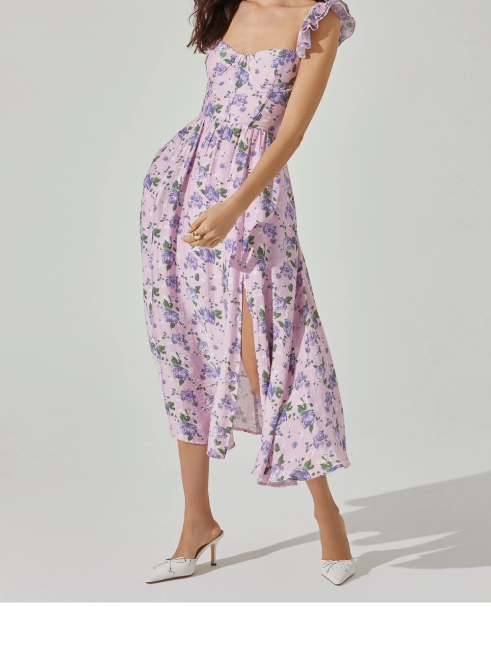 Astr The Label: Wedelia Print Midi Dress XL